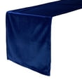 thumbnail image 1 of 14" x 108" Velvet Table Runner Navy Blue, 1 of 5