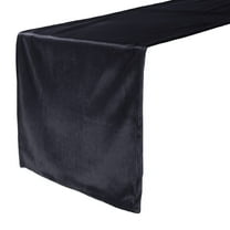 14" x 108" Velvet Table Runner Black