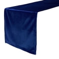 thumbnail image 1 of 14" x 108" Velvet Table Runner Navy Blue, 1 of 5