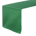 thumbnail image 1 of Your Chair Covers - 14 x 108 Inch L'amour Satin Table Runner for weddings, birthday parties, quinceaneras and events - Emerald Green, 1 of 2