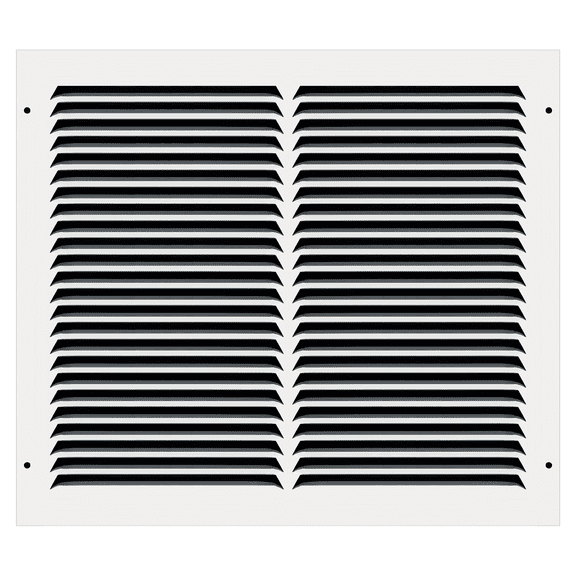 14" x 12" TruAire White Steel Wall Return Air Grille