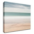 thumbnail image 1 of 14" x 14" Beach Sea Sky by Wilco Dragt - Wall Art Print on Canvas Fabric Beige, 1 of 3
