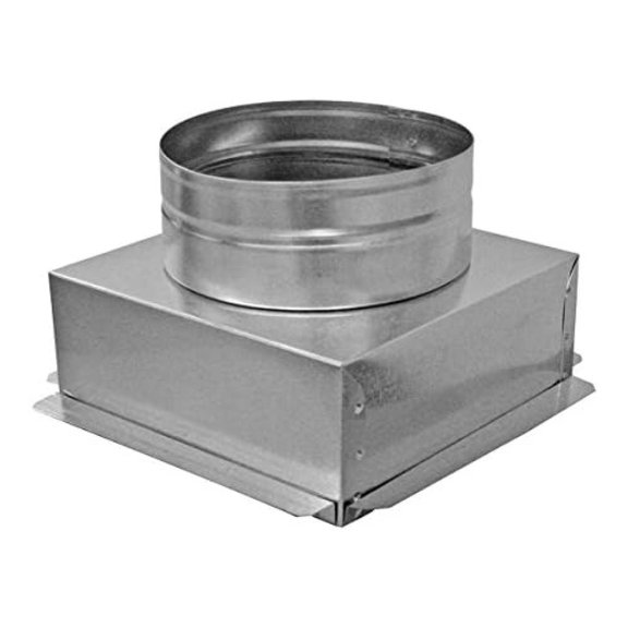 14" x 14" Ceiling Box, w/ 14" Round Collar - Connects Register Vent and Diffuser HVAC