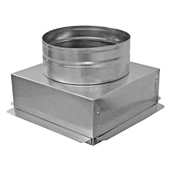 14" x 14" Ceiling Box, w/ 8" Round Collar - Connects Register Vent and Diffuser HVAC