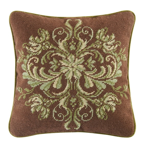 14" x 14" Colonial Williamsburg Windsor Needlepoint Throw Pillow