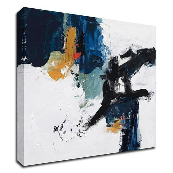 14 x 14 Go Big Go Home by Suzanne McCourt Wall Art Print on Canvas Fabric White