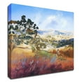 thumbnail image 1 of 14 x 14 King Valley by Craig Trewin Penny - Wall Art Print on Canvas Fabric Blue, 1 of 3