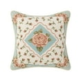 thumbnail image 1 of Morning Rose Needlepoint Pillow, 14" x 14", 1 of 4