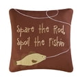 thumbnail image 1 of Spoil The Fishin Embroidered Accent Pillow, 1 of 4