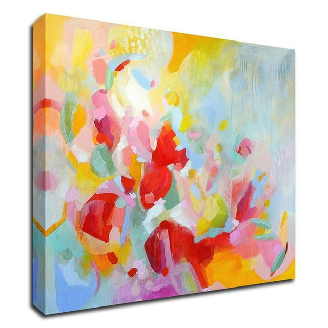 14" x 14" Waiting for You by TA Marrison - Wall Art Print on Canvas Fabric Gray