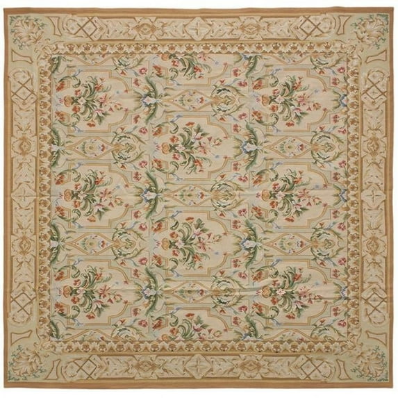 14 x 14 ft. Savoie Flat Woven Square Area Rug - Cream