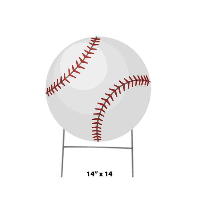 14 x 14 in. Softball Icon Yard Sign