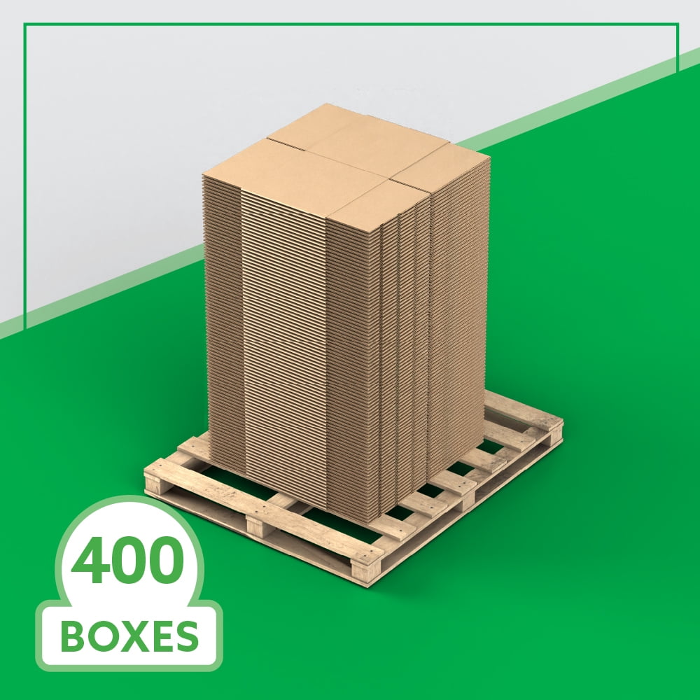 14" x 14" x 14" Bulk Boxes for Shipping, Mailing, Packing, Packaging and Storage, 400-CT Pallet