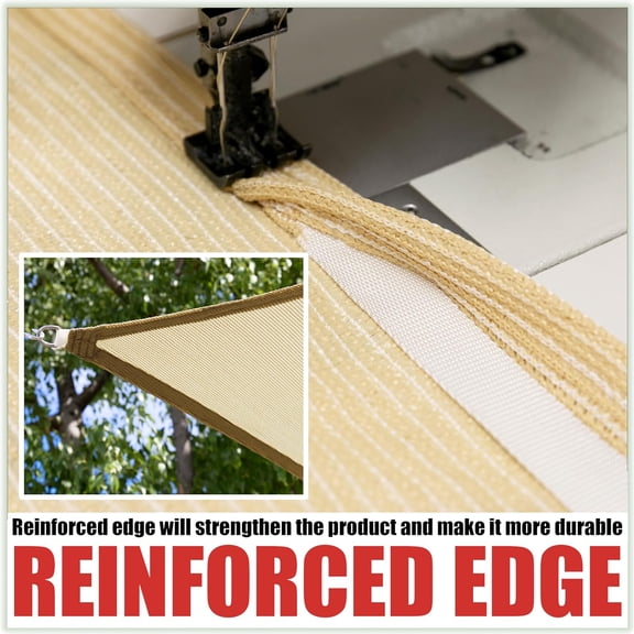 14' x 14' x 19' White Right Triangle Sun Shade Sail Canopy Outdoor Patio Fabric Screen Awning RTAPRT24 - UPF50 95% UV Blockage, Heavy Duty, Water & Air Permeable (We Make Custom Size)