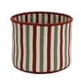 thumbnail image 1 of 14 x 14 x12 in. Comet Stripe Christmas Basket - Red & Multi Color, 1 of 1