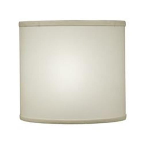 14 x 15 x 10 in. Hardback Drum Lamp Shade, Parchment Butcher Linen