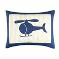 thumbnail image 1 of Helicopter Applique Throw Pillow, 14" x 18", 1 of 4