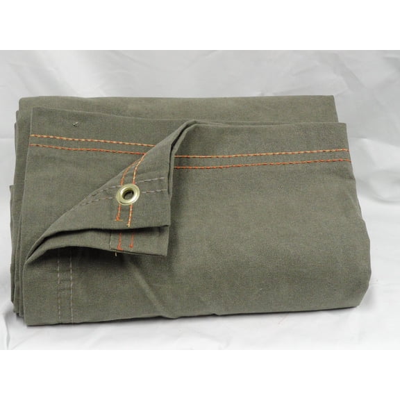 14' x 18' Olive Drab Canvas Tarp