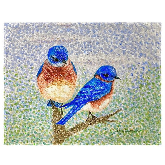 14 x 18 in. Two Blue Birds Place Mat - Set of 4