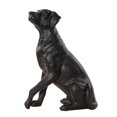 thumbnail image 1 of 14" x 20" Brown Polystone Dog Sculpture, by DecMode, 1 of 14