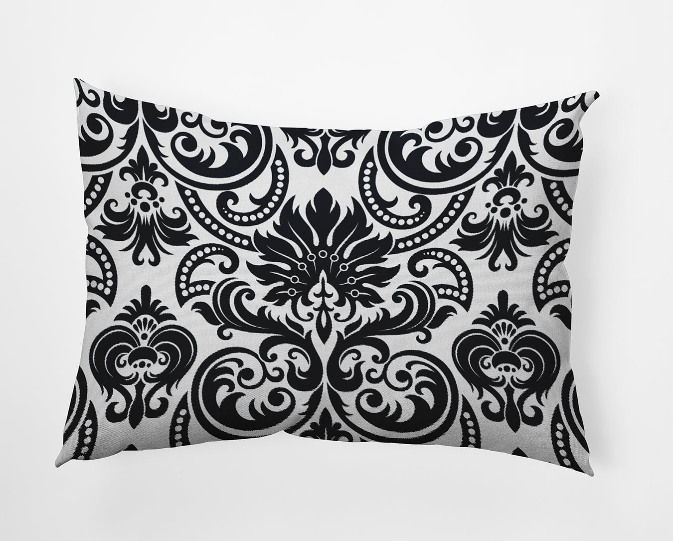 14" x 20" Simply Daisy Alexys Indoor/Outdoor Polyester Throw Pillow, Black Qty 1