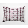 thumbnail image 1 of 14" x 20" Simply Daisy Anchor Pattern Indoor/Outdoor Pillow, Maroon Red Qty 1, 1 of 3