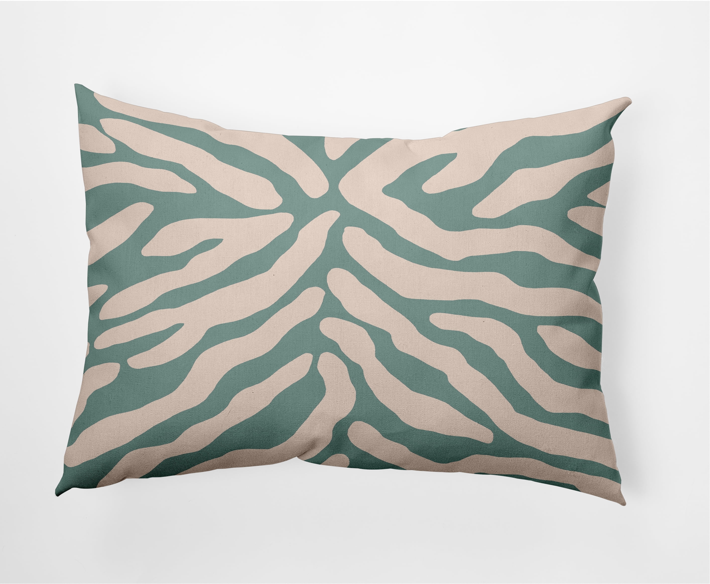 14" x 20" Simply Daisy Animal Stripe Decorative Lumbar Throw Pillow