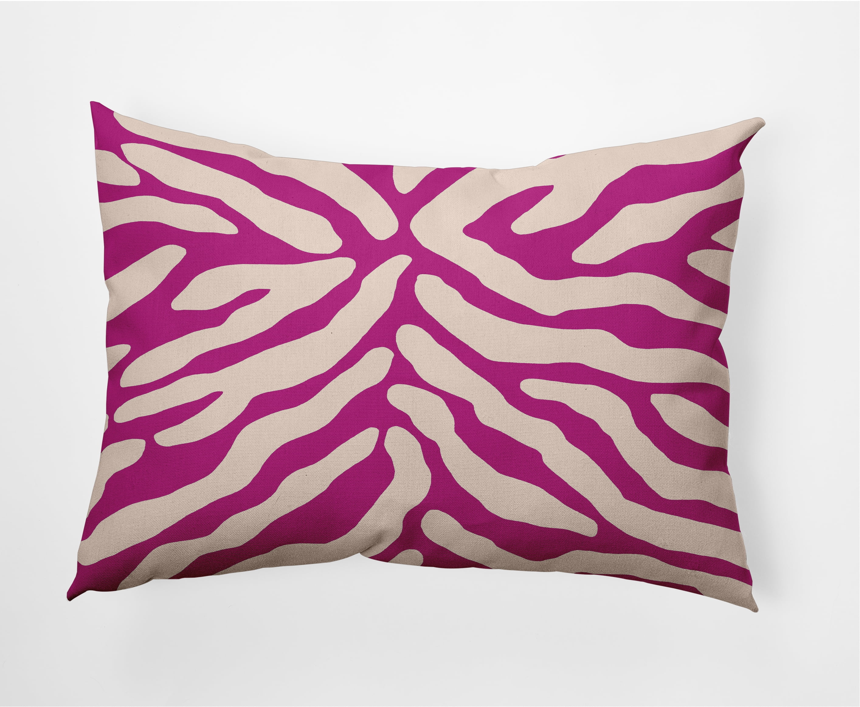 14" x 20" Simply Daisy Animal Stripe Decorative Lumbar Throw Pillow