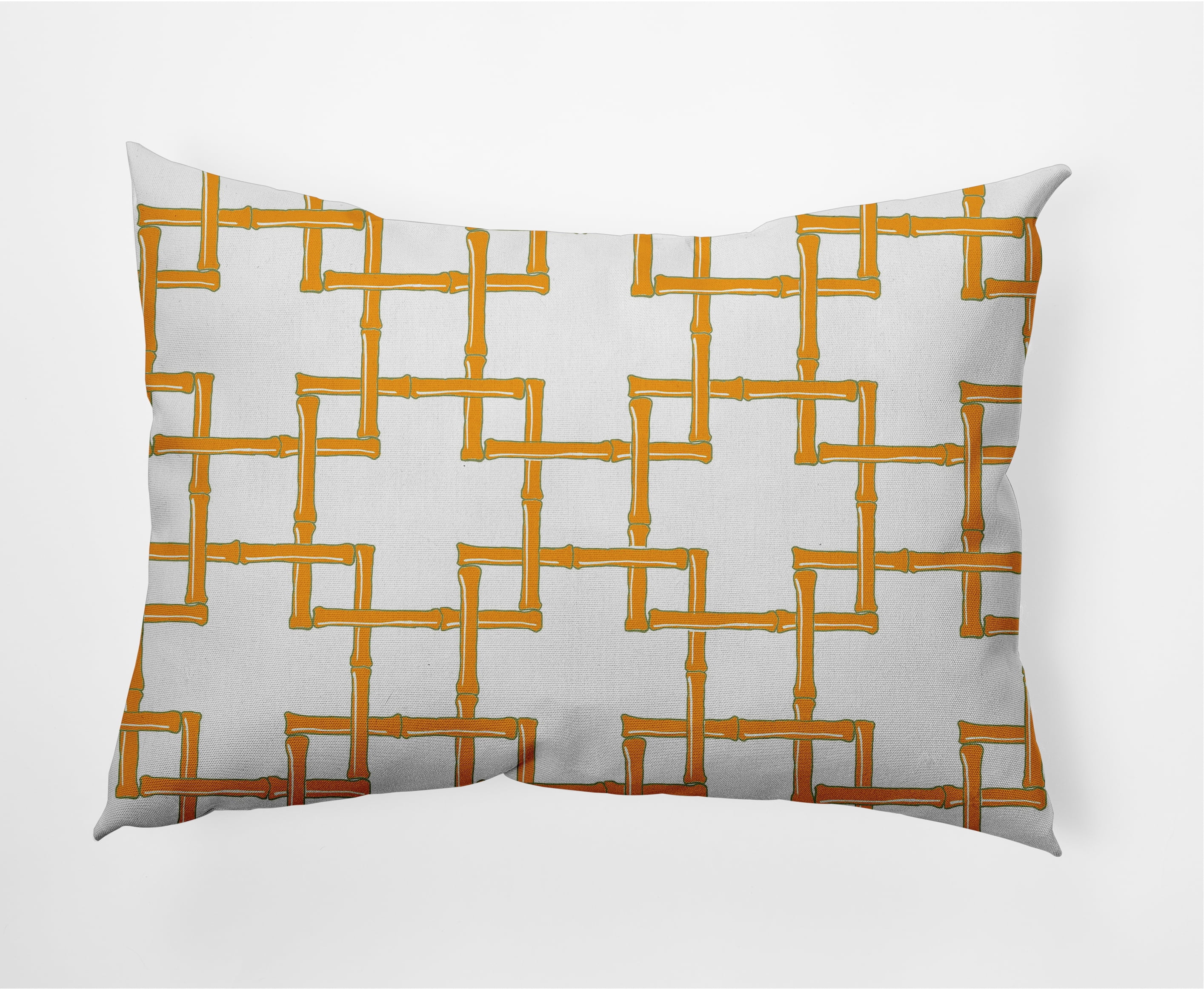 14" x 20" Simply Daisy Bamboo Decorative Lumbar Throw Pillow