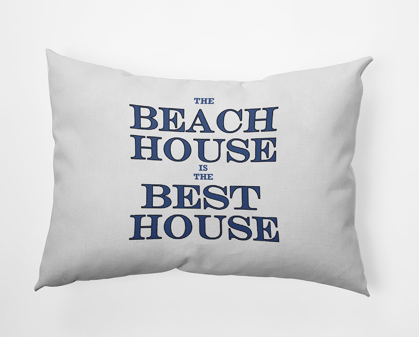 14" x 20" Simply Daisy Beach House Best House Indoor/Outdoor Pillow, Nautical Navy Qty 1
