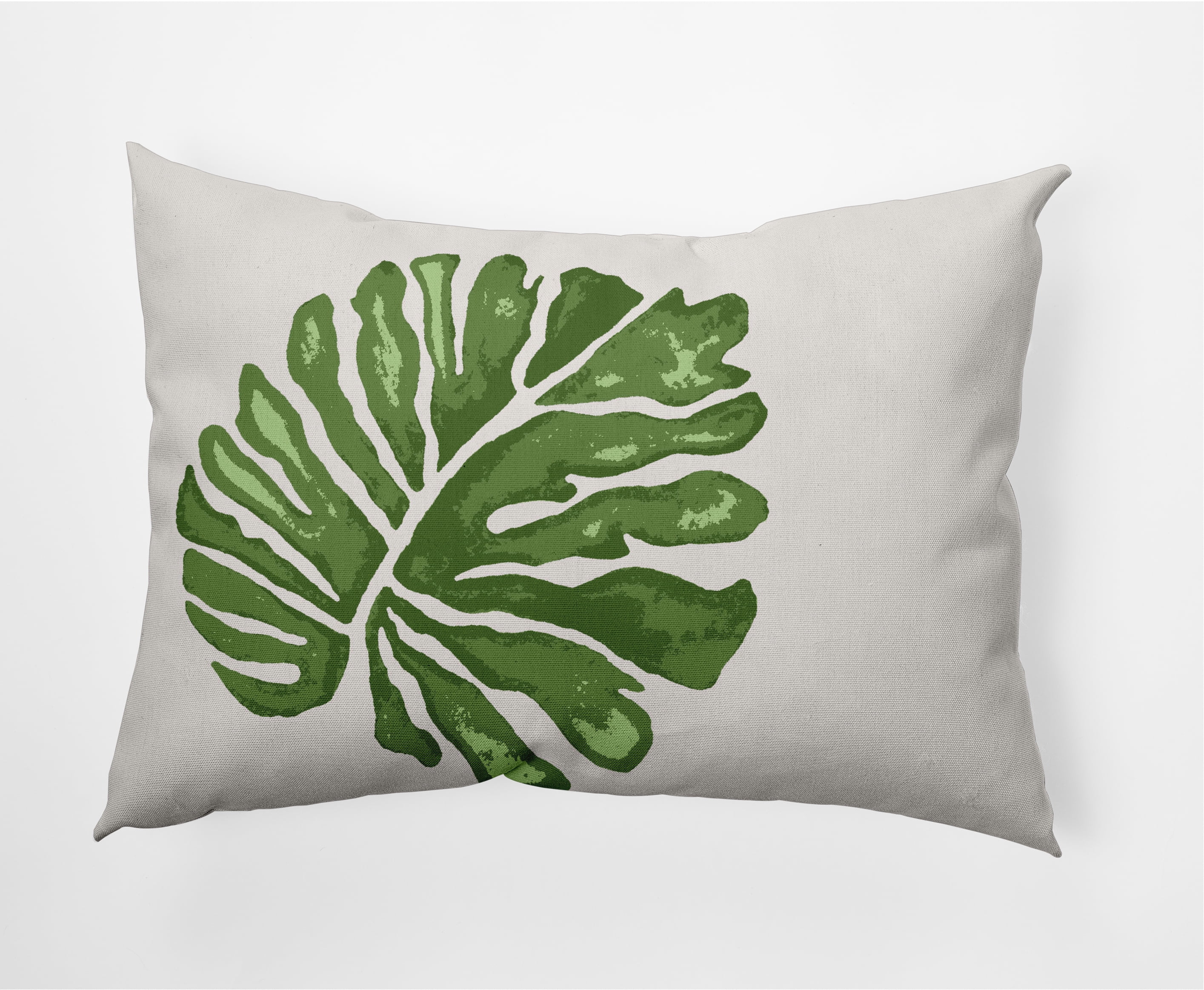 14" x 20" Simply Daisy Big Leaf Decorative Lumbar Throw Pillow