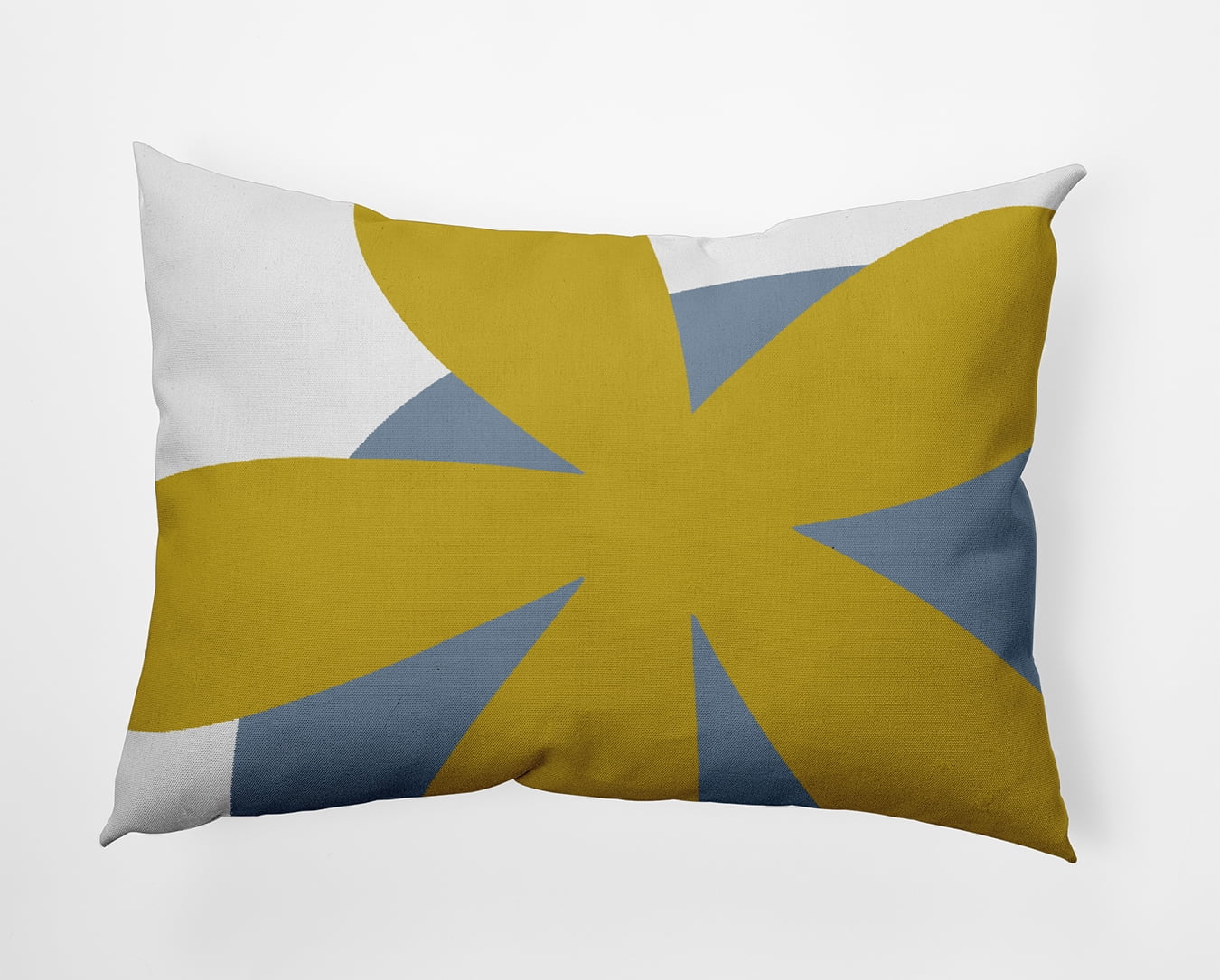 14" x 20" Simply Daisy Bold Flower Indoor/Outdoor Pillow, Mustard Yellow Qty 1