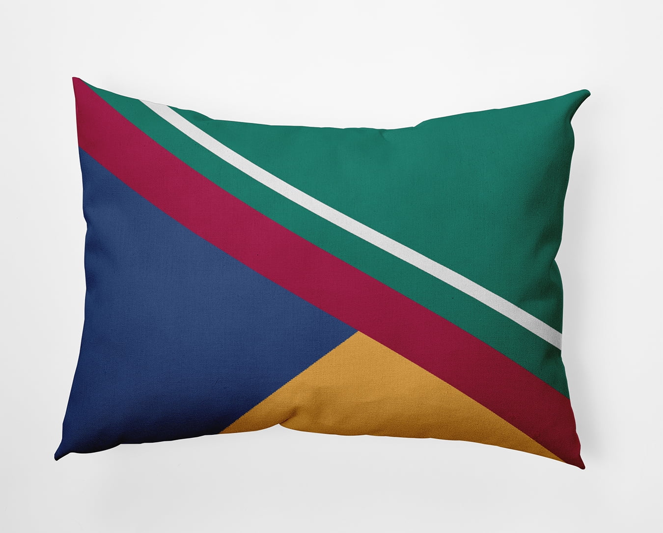 14" x 20" Simply Daisy Bold Shapes Indoor/Outdoor Pillow, Kelly Green Qty 1