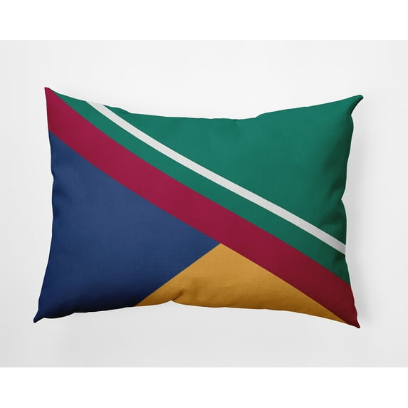 14" x 20" Simply Daisy Bold Shapes Indoor/Outdoor Pillow, Kelly Green Qty 1