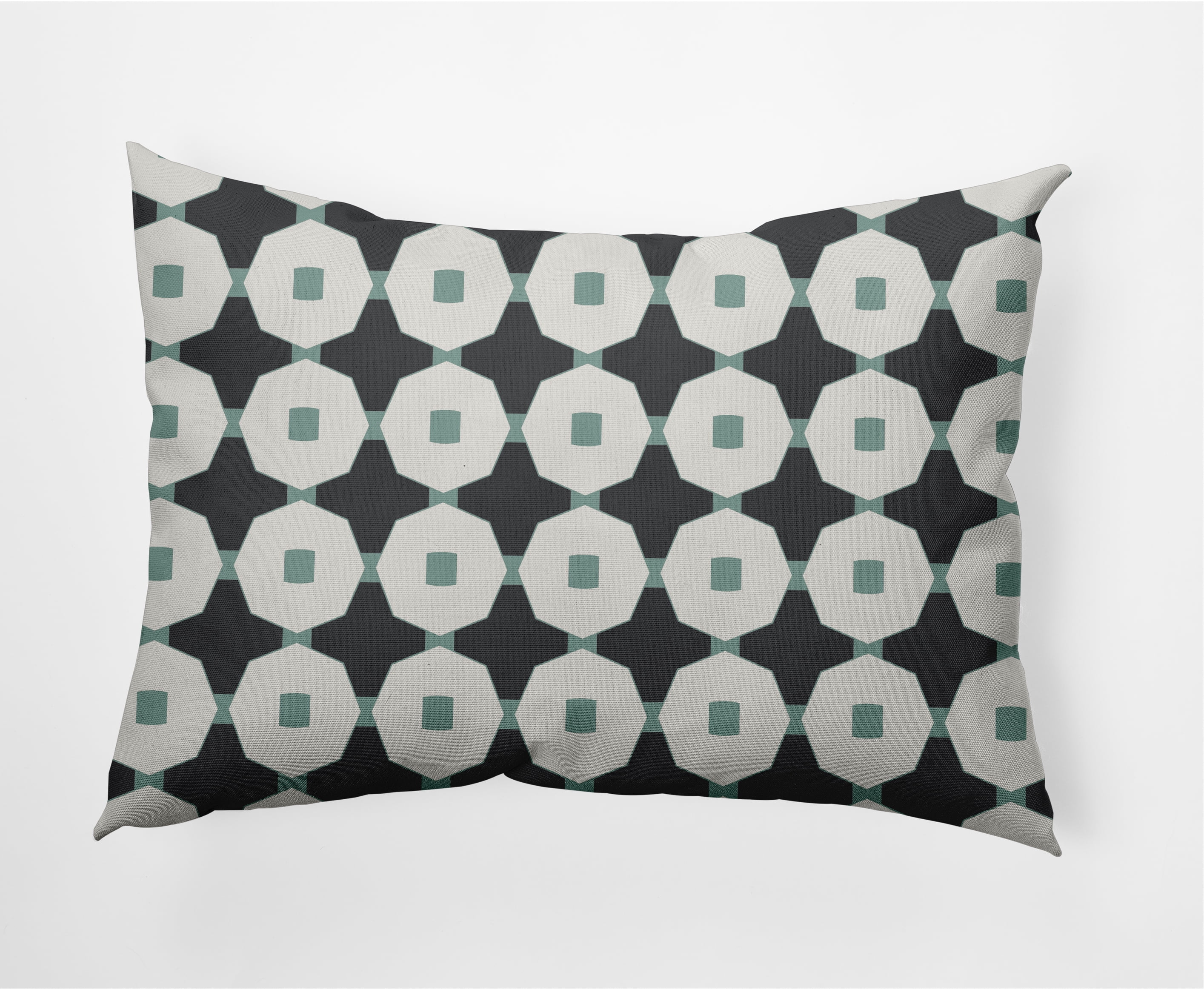 14" x 20" Simply Daisy Button Up Decorative Lumbar Throw Pillow