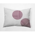 thumbnail image 1 of 14" x 20" Simply Daisy Circles Indoor/Outdoor Pillow, Maroon Red Qty 1, 1 of 3