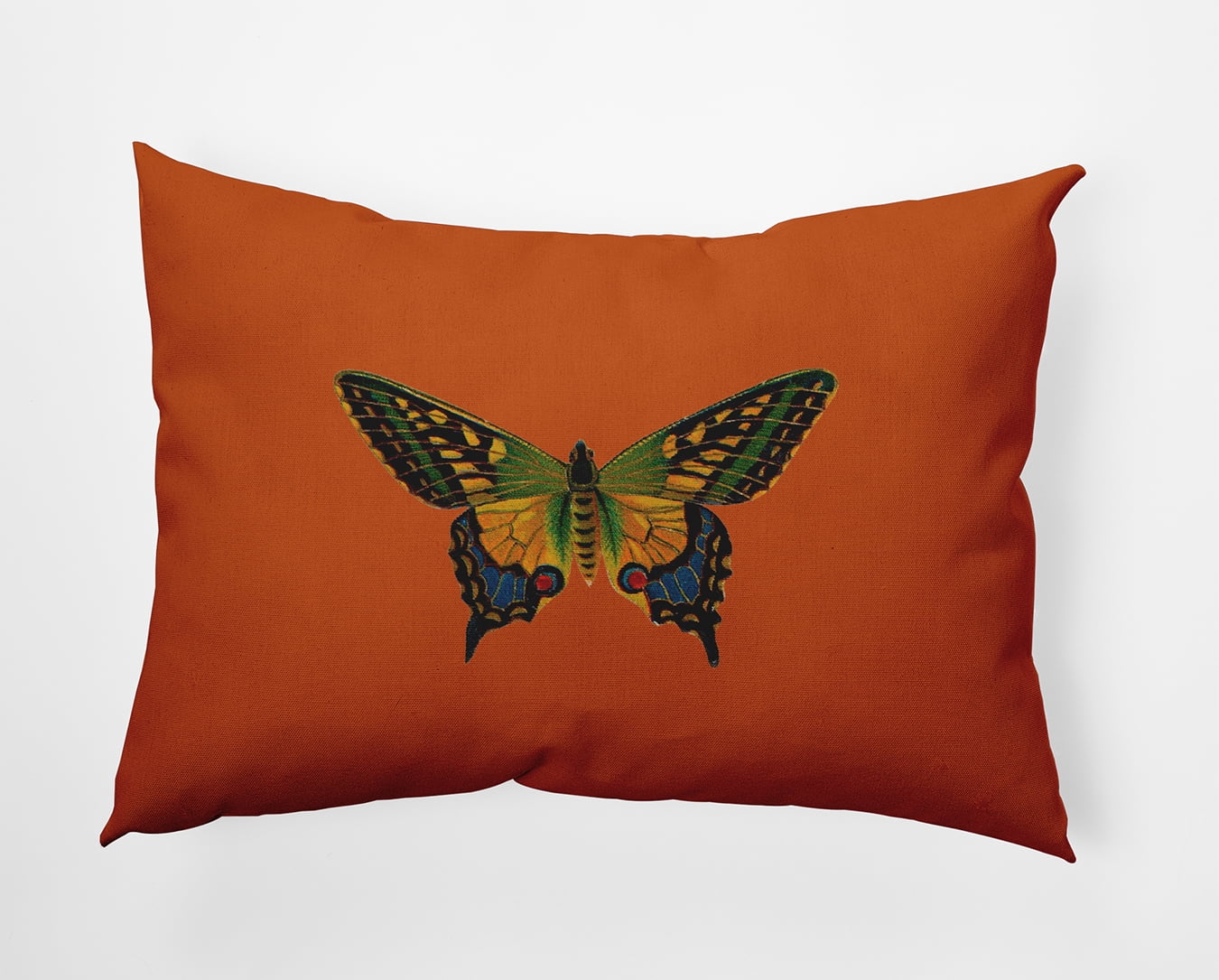 14" x 20" Simply Daisy Colorful Swallowtail Indoor/Outdoor Pillow, Perfect Orange Qty 1