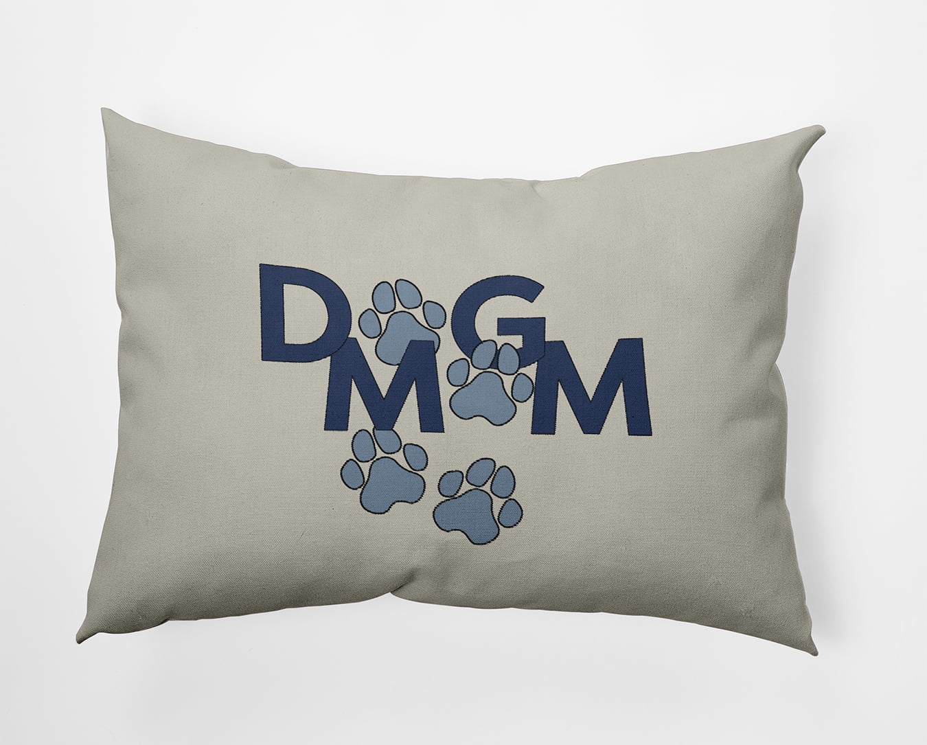 14" x 20" Simply Daisy Dog Mom Indoor/Outdoor Pillow, Dusty Smoke Blue Qty 1