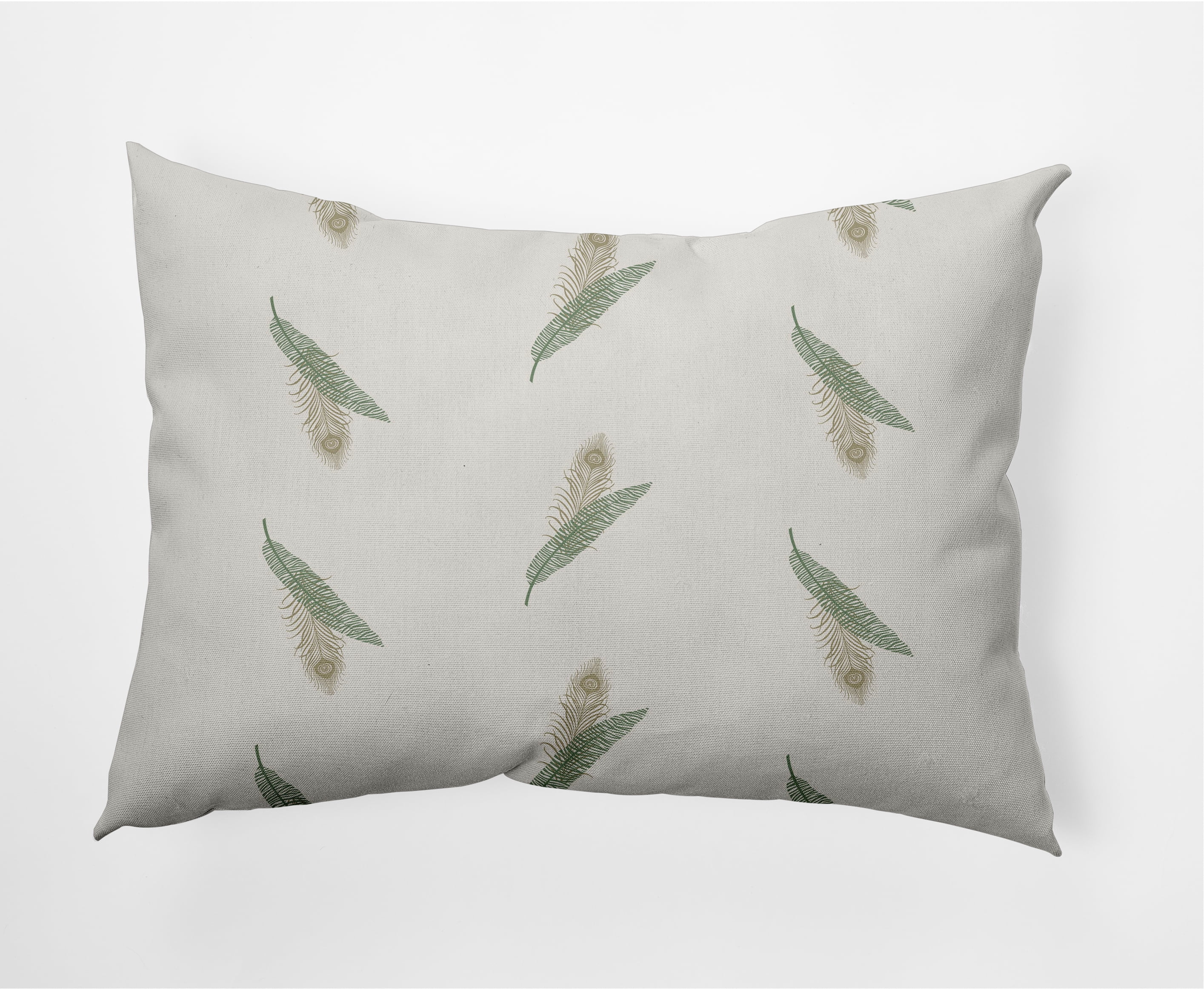 14" x 20" Simply Daisy Feather Stripe Decorative Lumbar Throw Pillow