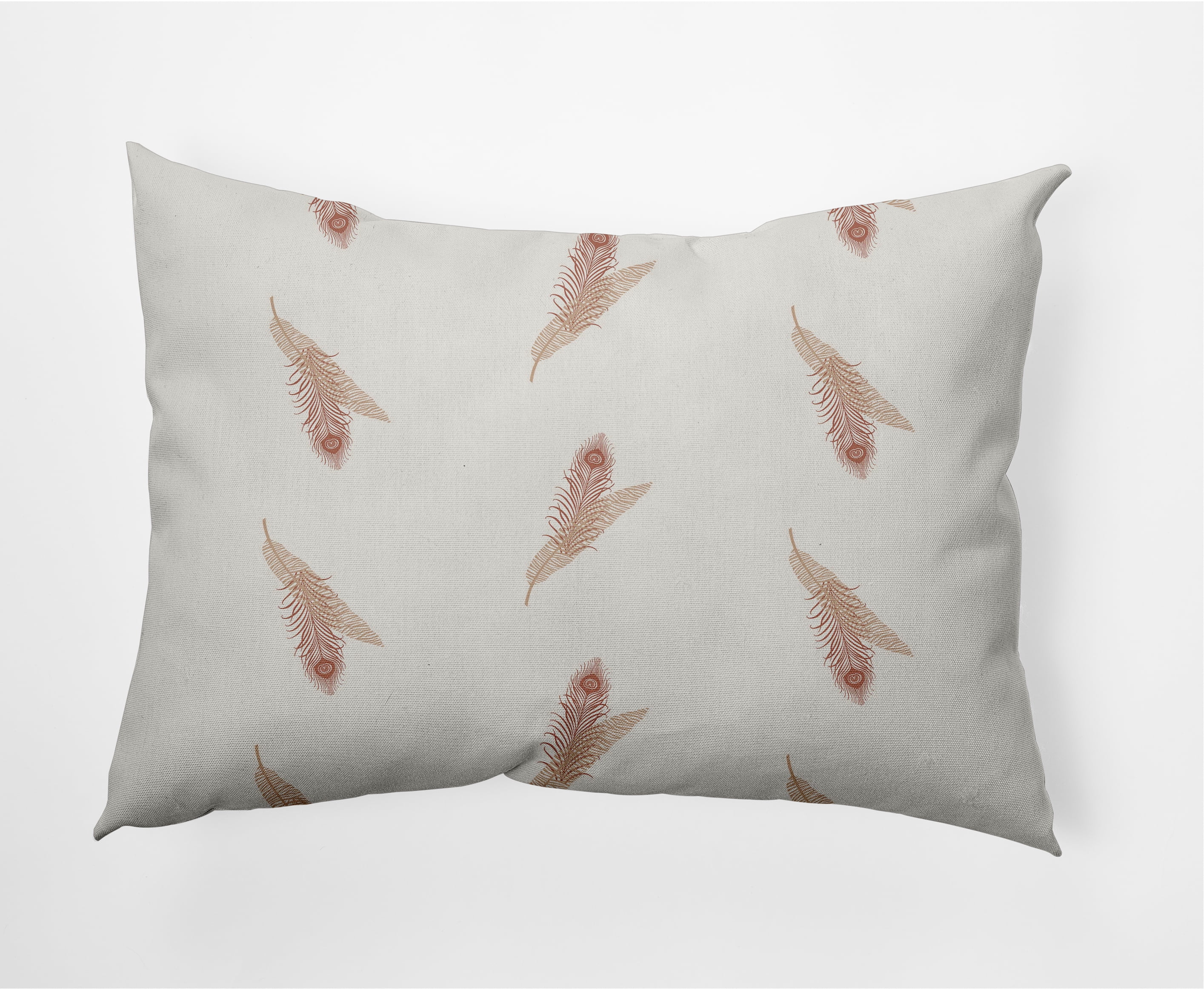 14" x 20" Simply Daisy Feather Stripe Decorative Lumbar Throw Pillow