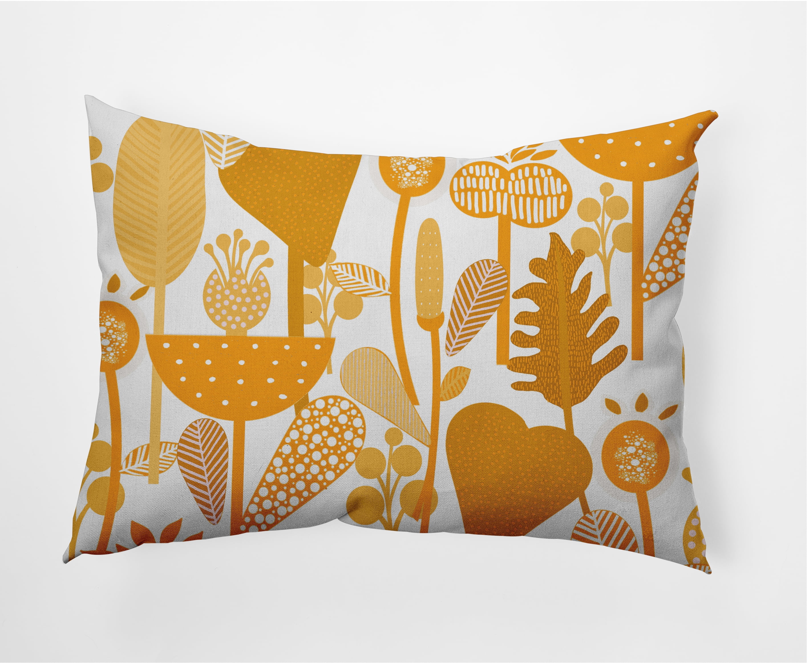 14" x 20" Simply Daisy Flower Forest Decorative Lumbar Throw Pillow