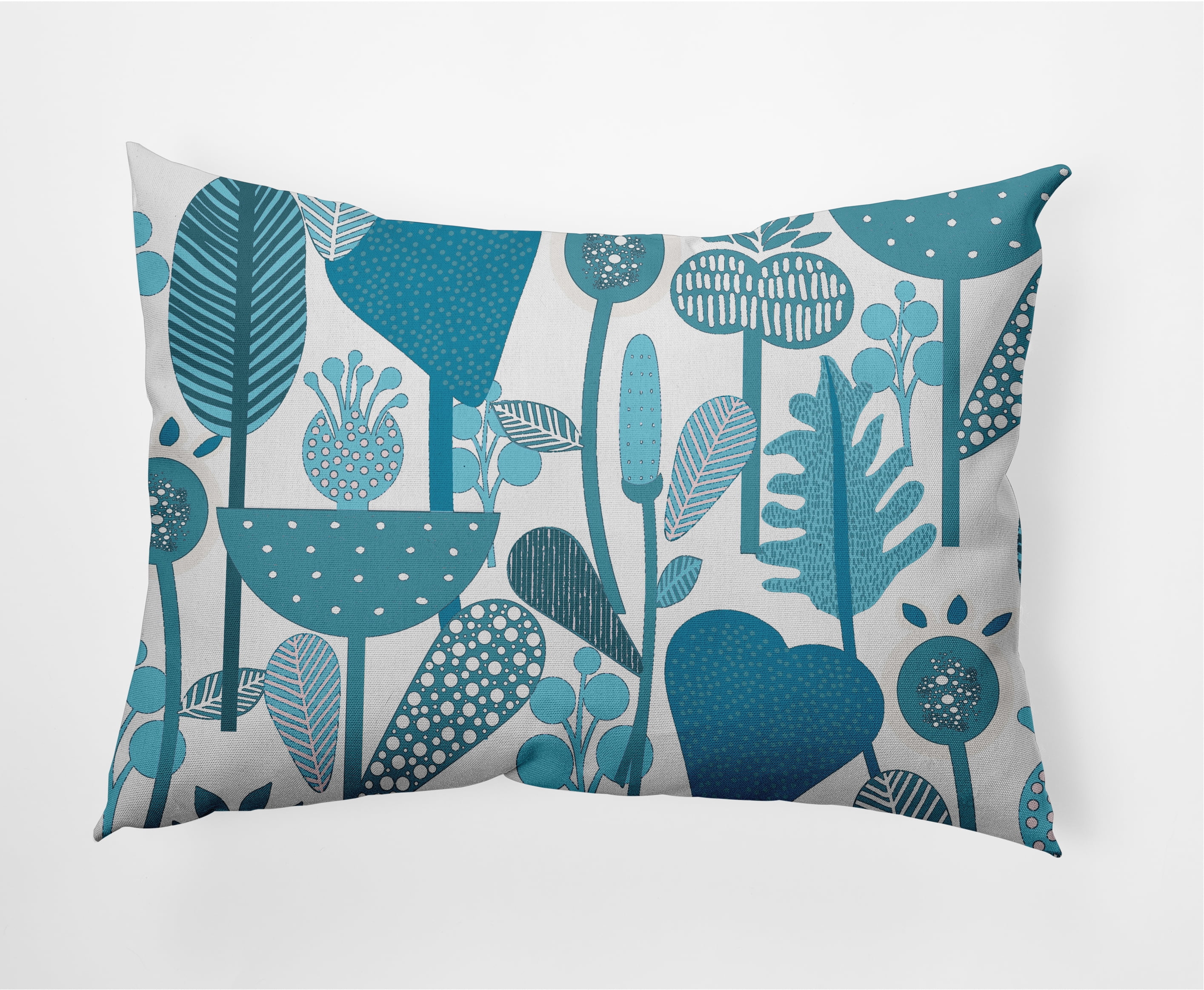 14" x 20" Simply Daisy Flower Forest Decorative Lumbar Throw Pillow