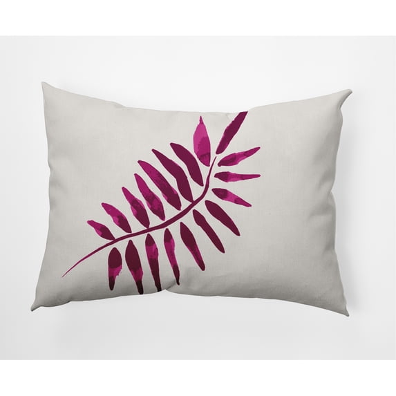 14" x 20" Simply Daisy Frond 2 Decorative Lumbar Throw Pillow