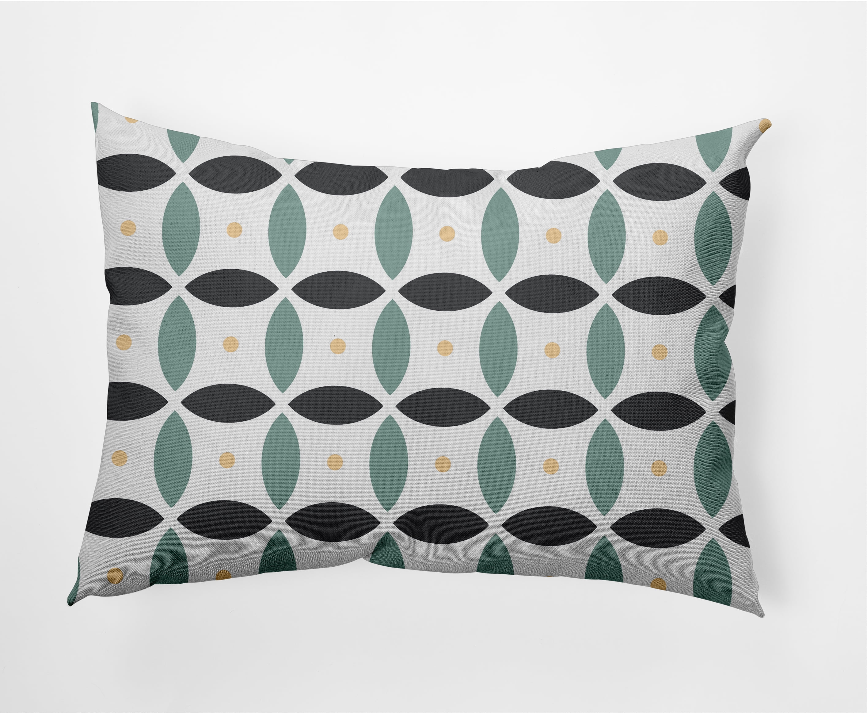 14" x 20" Simply Daisy Geometric Decorative Lumbar Throw Pillow