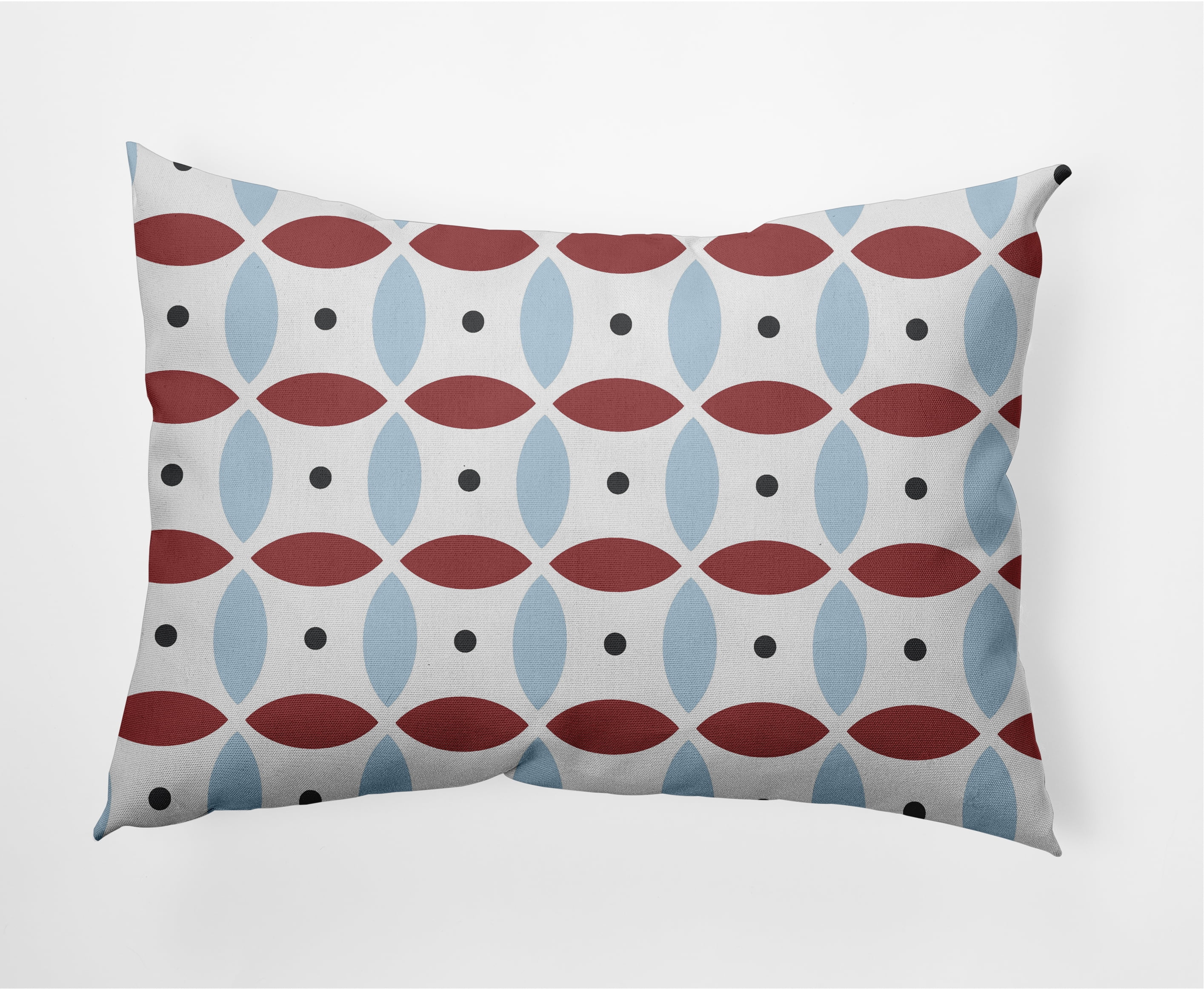 14" x 20" Simply Daisy Geometric Decorative Lumbar Throw Pillow