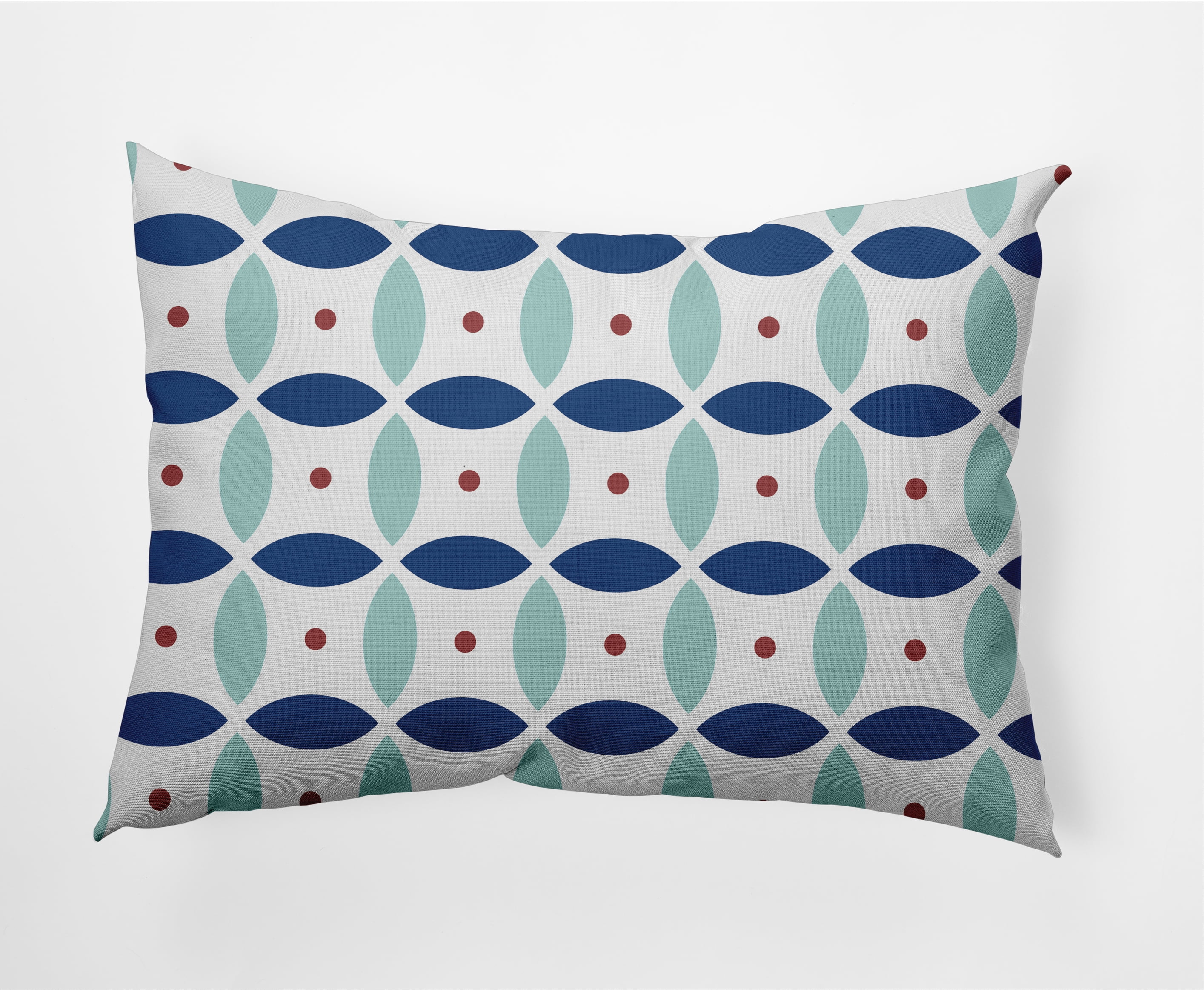 14" x 20" Simply Daisy Geometric Decorative Lumbar Throw Pillow