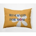 thumbnail image 1 of 14" x 20" Simply Daisy Reserved for Mom with Flowers Indoor/Outdoor Pillow, Egg Yolk Yellow Qty 1, 1 of 4