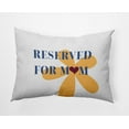 thumbnail image 1 of 14" x 20" Simply Daisy Reserved for Mom with Hearts Indoor/Outdoor Pillow, Egg Yolk Yellow Qty 1, 1 of 4