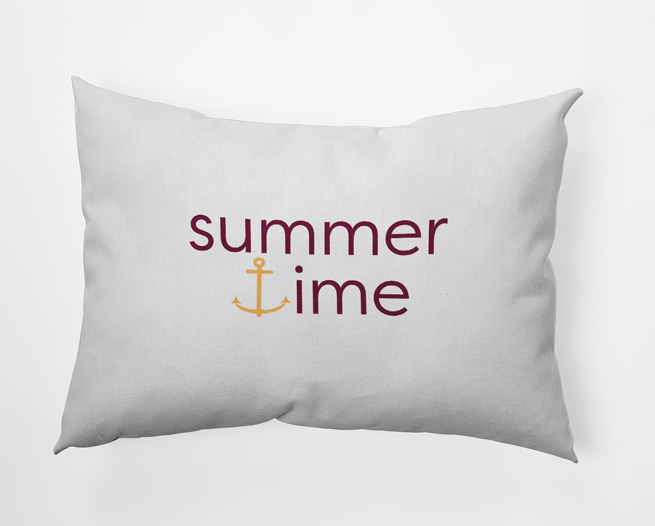 14" x 20" Simply Daisy Summer Time Anchored Indoor/Outdoor Pillow, Maroon Red Qty 1