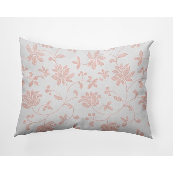 14" x 20" Simply Daisy Traditional Floral Indoor/Outdoor Polyester Throw Pillow, Blush Qty 1